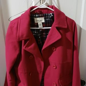Pink dress coat